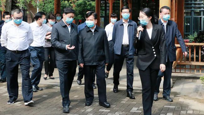国家民政部李纪恒部长一行莅临福州市国德老年康养中心视察