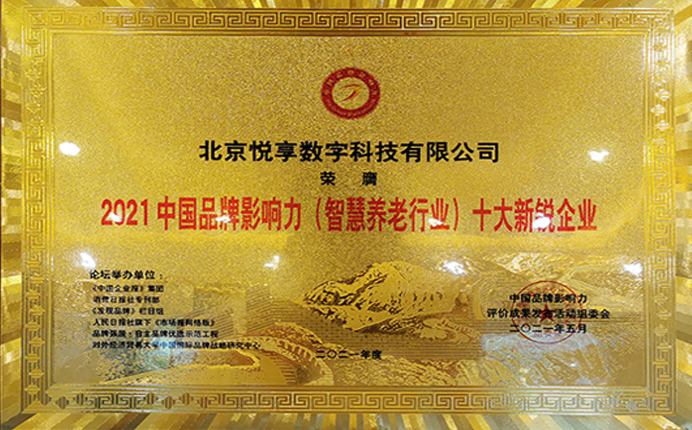 2021中国品牌影响力乐祥智慧养老行业十大新锐企业