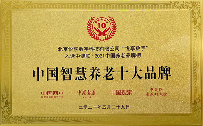 2021中国乐祥智慧养老十大品牌