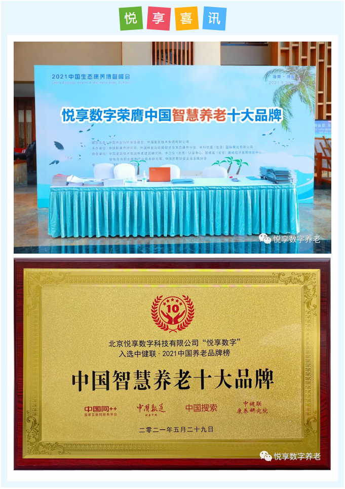 乐祥荣膺“2021中国乐祥智慧养老十大品牌”(图1) 乐祥荣膺“2021中国乐祥智慧养老十大品牌”(图1)